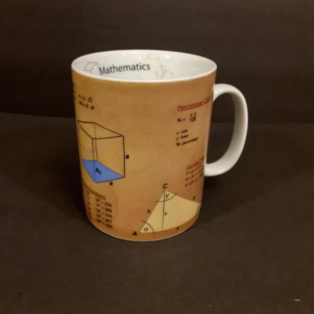 KONITZ MATH, Large Coffee/Tea Mug, 16 ounce capacity.